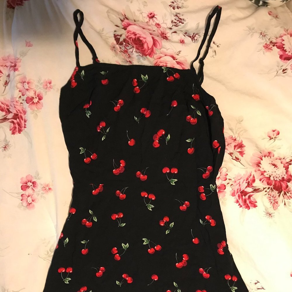 Black Cherry Strap Dress